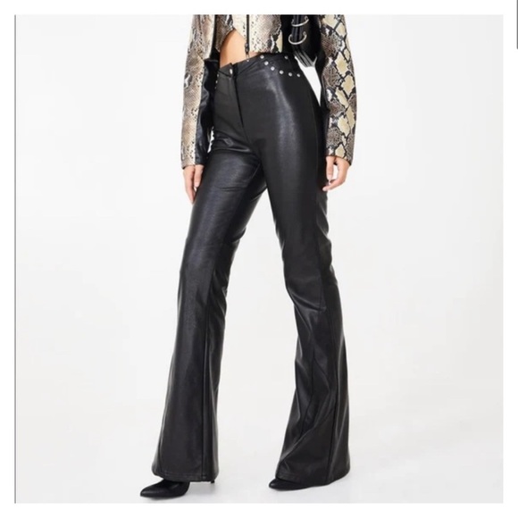 I.AM.GIA Desiree Studded Vegan Leather Pants Black - Picture 2 of 8